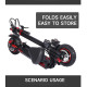 Електрически скутер/тротинетка със сваляща се седалка, E-scooter, 1200W, До 30 км. пробег