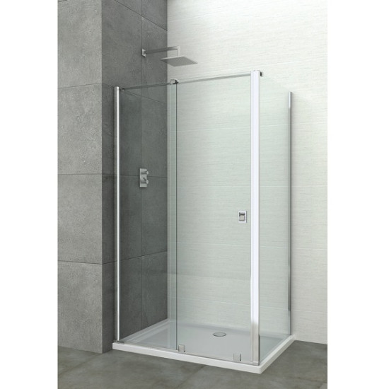 Преграден душ параван с плъзгаща врата "ELITE A100U", хром