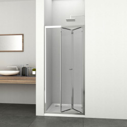 Преграден душ параван със сгъваема врата "ELITE", хром