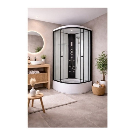 Хидромасажна душ кабина BW950, с високо корито, 90x90x215 см. Хидромасажна душ кабина BW950, с високо корито, 90x90x215 см.