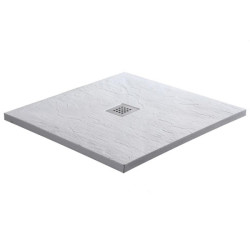 Душ корито от полимер мрамор "KRETA", бяло