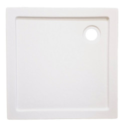 Квадратно акрилно душ корито "VENUS STONE", 80-90 см., бяло