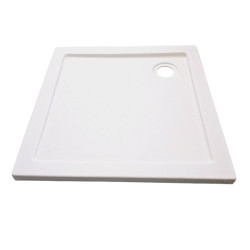 Квадратно акрилно душ корито "VENUS STONE", 80-90 см., бяло