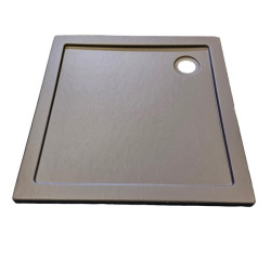 Квадратно акрилно душ корито "VENUS STONE", 80-90 см., сиво