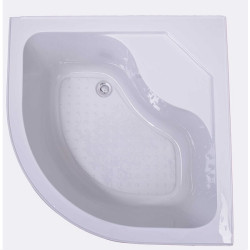 Овално, дълбоко душ корито, 90х90х50см.