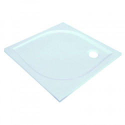 Душ корито от полимер мрамор "ANETA", квадрат, 80-100 см.