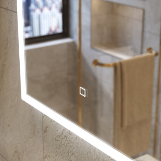 Огледало "SLOPE" с LED осветление, 60х80 см. Огледало "SLOPE" с LED осветление, 60х80 см.