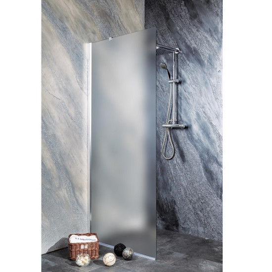 Стационарен параван за баня "YOUNG SANOFLEX", мат, хром, 90х195 см.