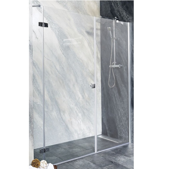 Отваряема врата "SYMPHONY SANOFLEX", хром, 80-120х195 см.