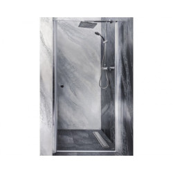 Люлееща врата за баня "BRAVA SANOFLEX", хром, 70-100х195 см.