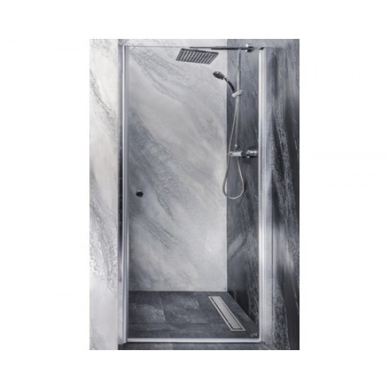 Люлееща врата за баня "BRAVA SANOFLEX", хром, 70-100х195 см.