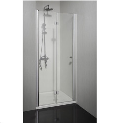 Сгъваема врата "SIMPLYFLEX", хром, 80-100х195 см.