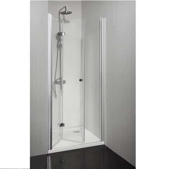 Сгъваема врата "SMARTFLEX", хром, 80-100х195 см.