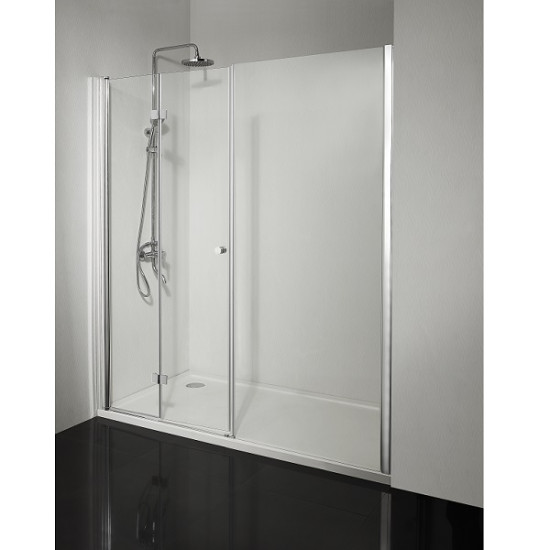 Сгъваема врата "SMARTFLEX", хром, 80-100х195 см.