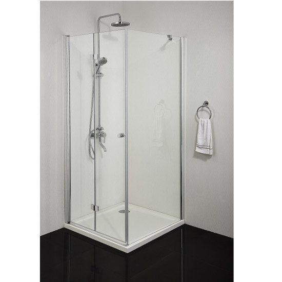 Сгъваема врата "SMARTFLEX", хром, 80-100х195 см.