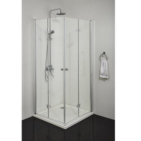 Сгъваема врата "SMARTFLEX", хром, 80-100х195 см.