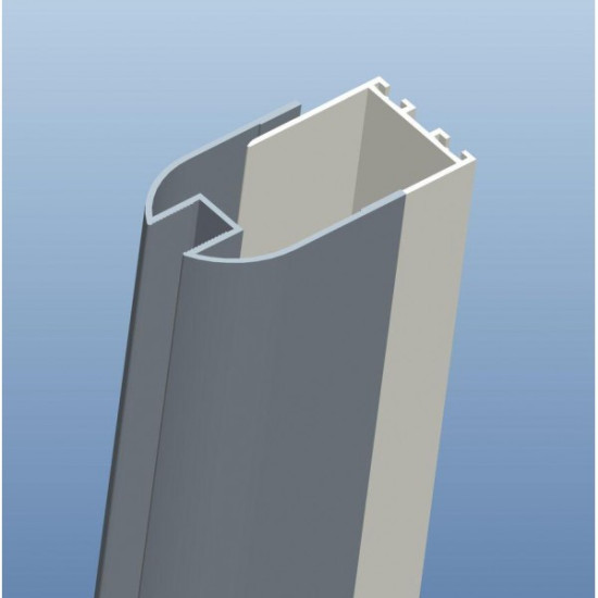 Стенен профил за 8 мм стационарно стъкло