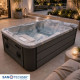 Външно джакузи за 3 човека MODENA Silver Marble, 205x130 см
