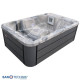 Външно джакузи за 3 човека MODENA Silver Marble, 205x130 см
