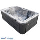 Външно джакузи за 3 човека MODENA Silver Marble, 205x130 см