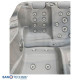 Външно джакузи за 3 човека MODENA Silver Marble, 205x130 см