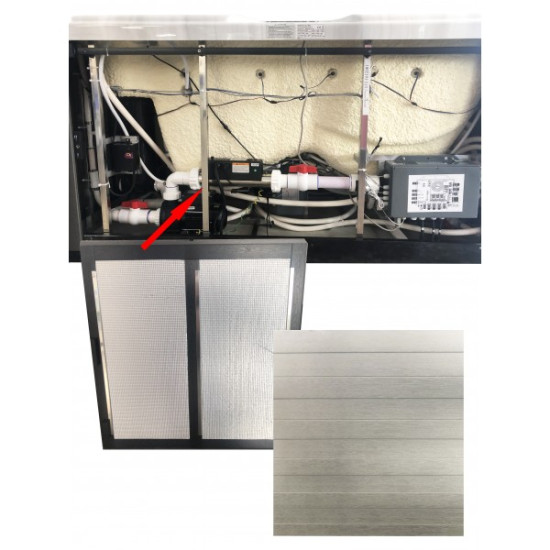 Outdoor whirlpool "OASIS MAXI", 210x210x95 cm.