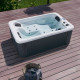 Outdoor jacuzzi "SPLIT WHITE MARBLE", 175x115x70 cm.