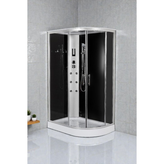 Хидромасажна душ кабина  INTENSE BLACK  80x120x210 см. TM120/TM121