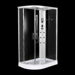 Хидромасажна душ кабина  INTENSE BLACK  80x120x210 см. TM120/TM121